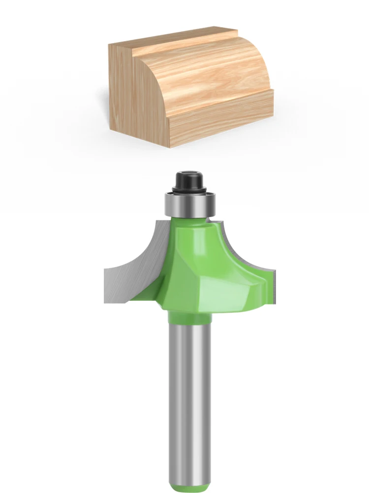 XHYkern 8mm Shank Chamfer Router Bit Carbide Tipped Bevel Cutter 10 Sizes 1/8