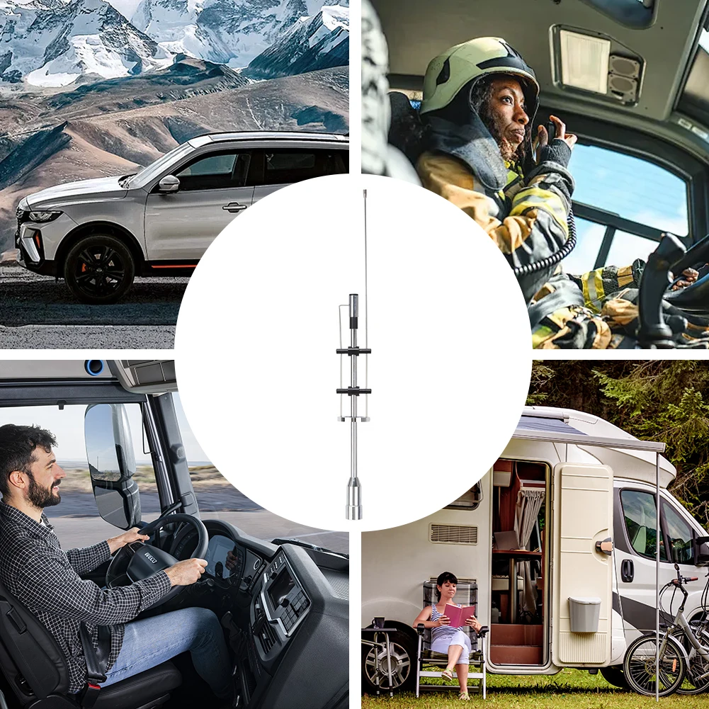 هوائيات الراديو المهنية CBC-435 UHF VHF 145/435 ميجا هرتز هوائي ثنائي النطاق قطع غيار السيارات الخارجية لراديو السيارة المحمول لحم الخنزير