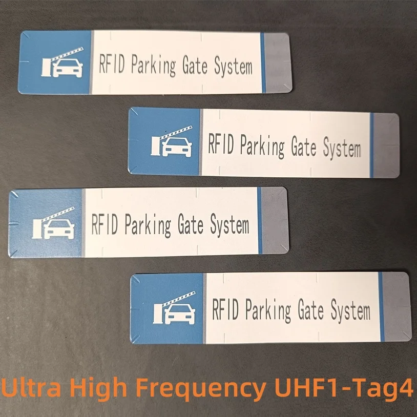 

10PCS UHF1-TAG4 RFID Windshield Tag 860-960Mhz for Vehicle Tracking & Parking Gate, ISO18000-6C/EPC Gen2, Passive (96.5x23.2mm)