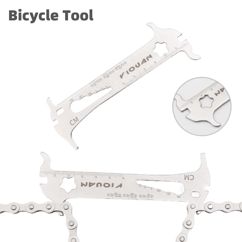 

Bicycle Chain Wear Checker Indicator Repair Tool MTB Road Bike Chain Gauge Measurement Ruler Replacement Bicycle Accessories