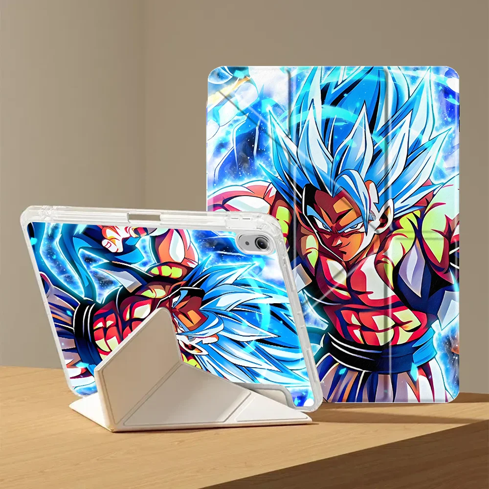 Dragon Ball Vegeta Saiyan Tablet Case For Samsung Galaxy Tab A8 A9 Plus S9 Plus S10 Lite S8 S7 FE A11 With Pen Slot Cover