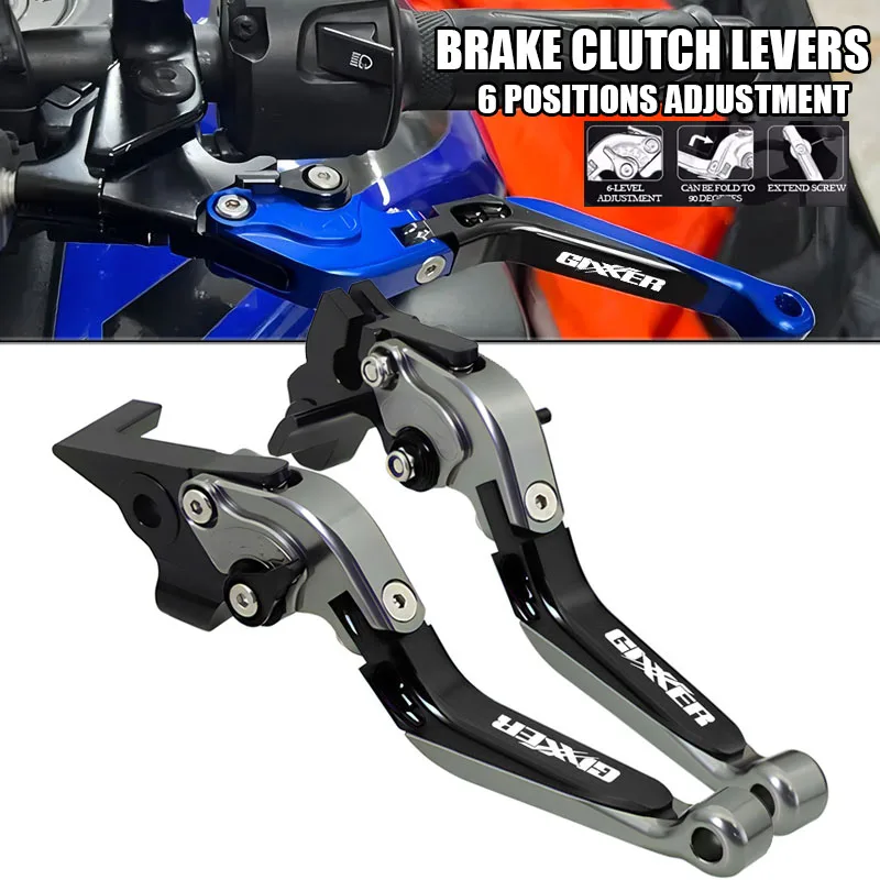 

Motorcycle Accessories Adjustable Extendable Foldable Brake Clutch Levers For GIXXER 250 SF GIXXER 150 125 SF250 2020-2023 2024