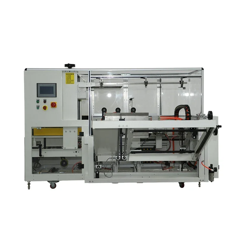 Adaptive semi-manual size adjustment carton forming back cover unpacking machine