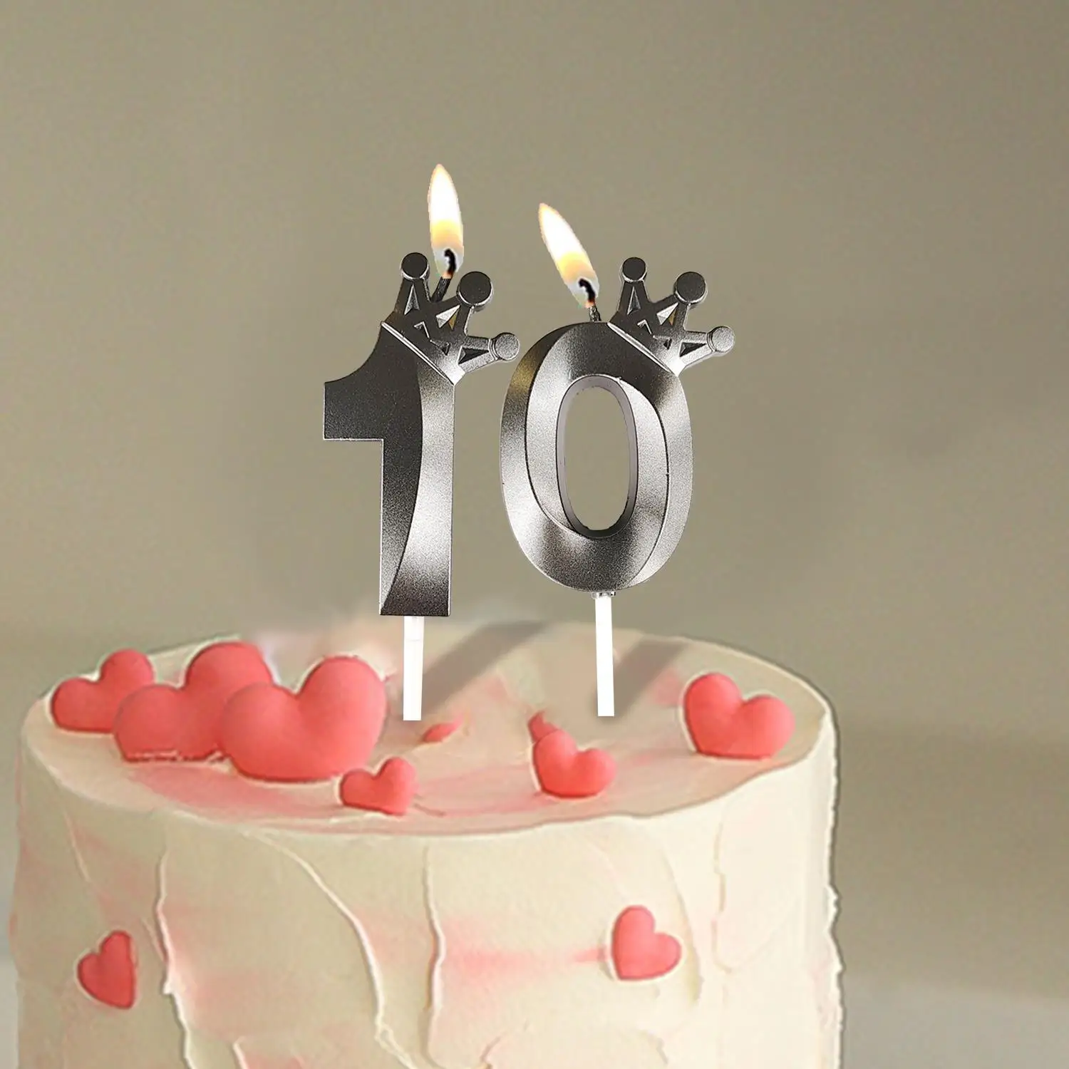 Hot Sale 1 pc Opera House Birthday Black Number Candles Creative Party High Quality 0-9 Kids Number Cakes Dessert Decoration