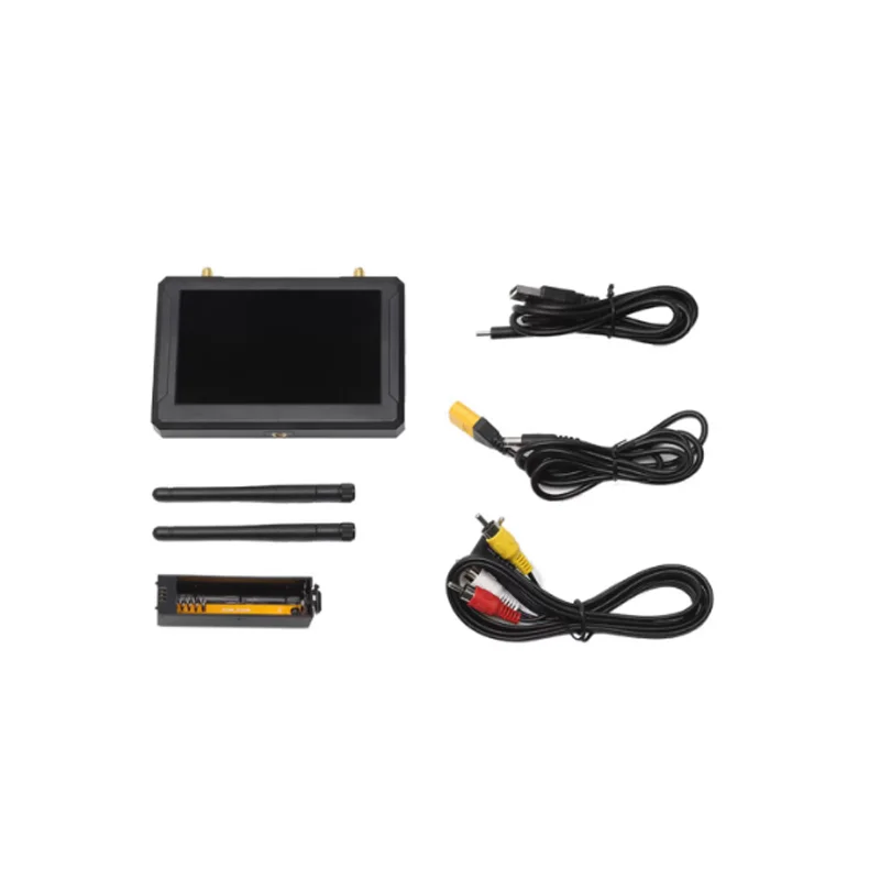 จอภาพ FPV SKYZONE M5 M5F ขนาด 5 นิ้ว ความสว่างสูง - รองรับคลื่นความถี่คู่ 4.9G/5.8G ป้องกันสัญญาณรบกวน พร้อมเครื่องบันทึก DVR สำหรับโดรนแข่ง FPV