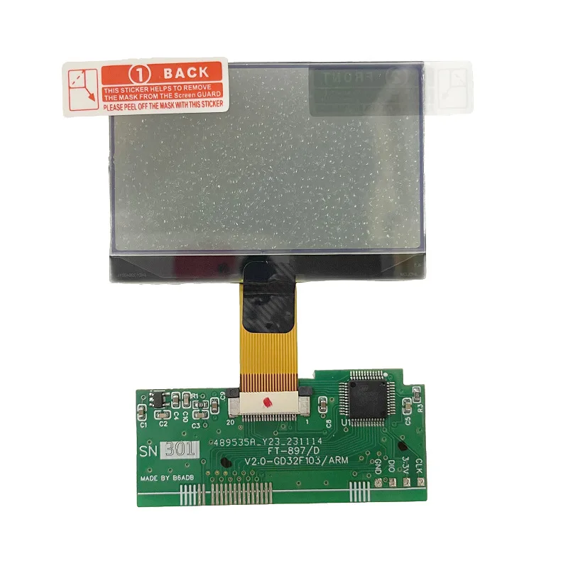 Nowy panel ekranu LCD FT-897D do radia krótkofalowego Yaesu FT897D naprawa i wymiana ekranu LCD