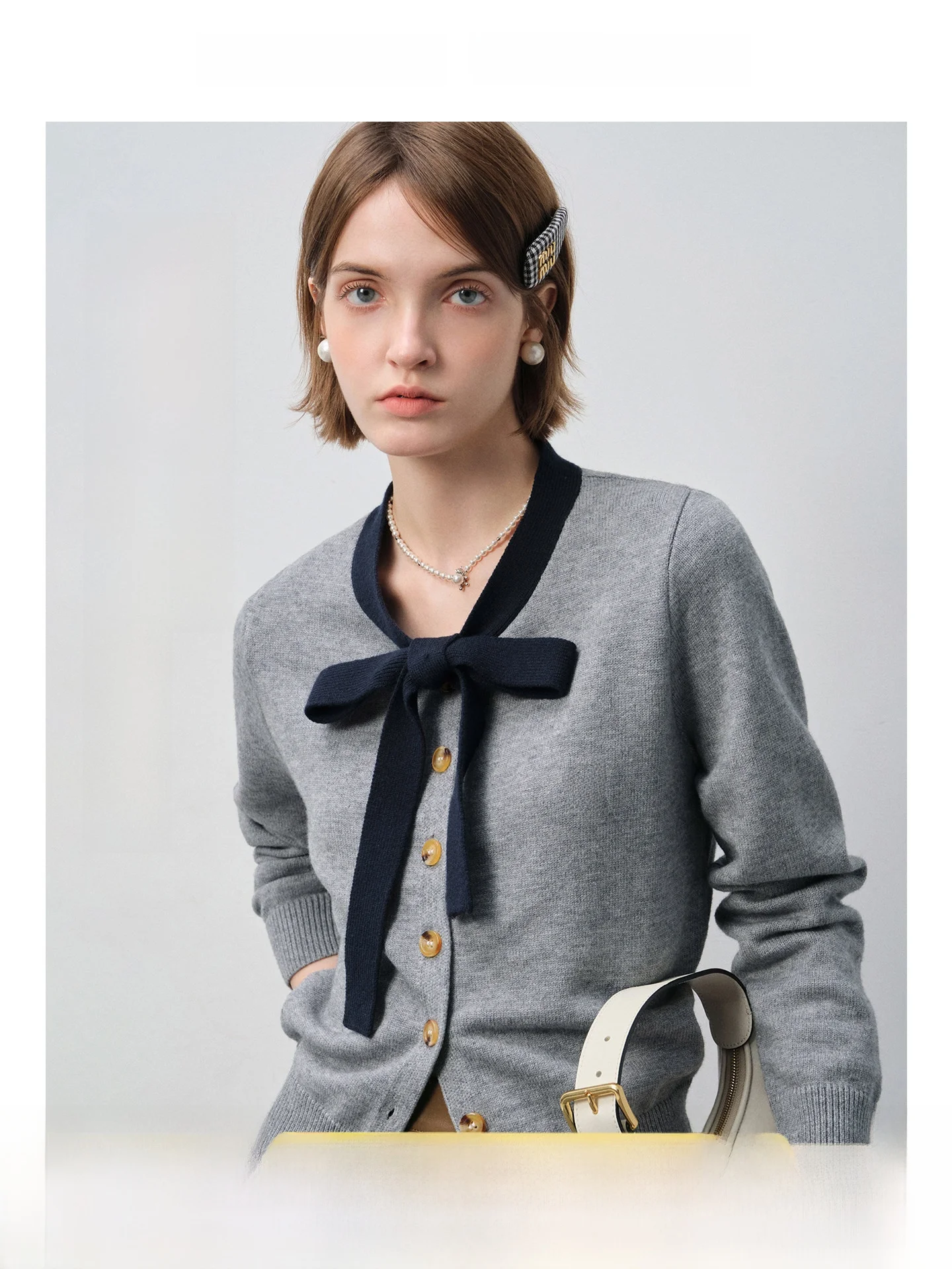 

plus Size Knitwear Shoulder Length Casual Splice Waist Cinching for Plump Women Spring New Style Rui Ge Big Code Women's Clothes