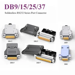 DB9 DB15 DB25 DB37 Solderfree Connector DB 9 15 25 37 Pin Male Female Terminal Joint Head Industrial RS232 Serial Port Plug