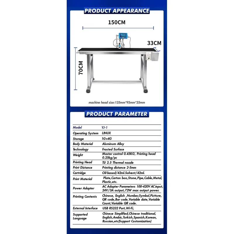 Willita 12.7mm 600DPI Automatic Inkjet Printer for High Productivity Date Number Batch Code Printing on Cartons Paper view 6