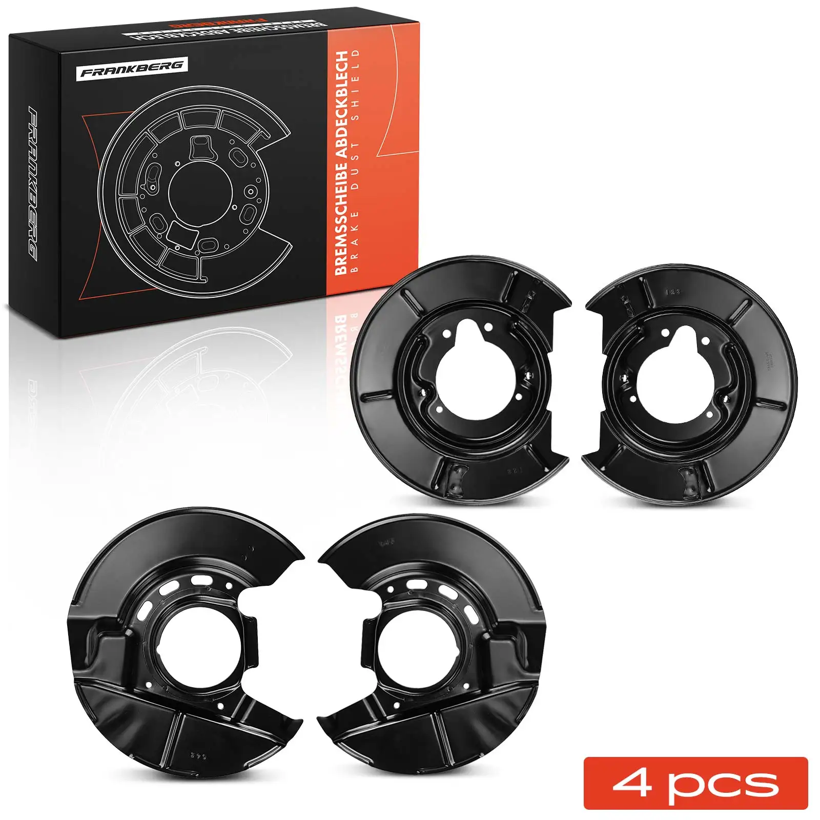 Frankberg 4X Ankerblech Disque de frein avant et arrière pour BMW E30 316I 324D 324Td Cabriolet 34211162061 11273 34111154241 11271