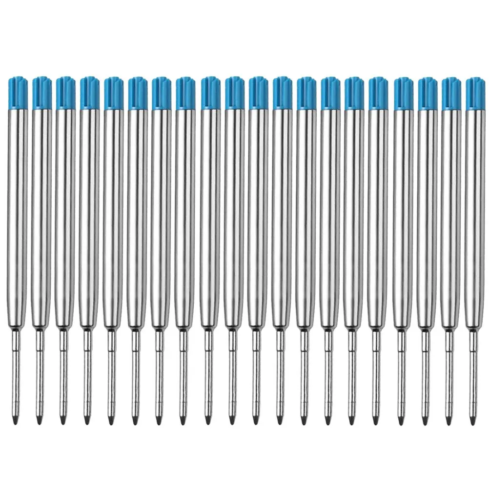 

20 шт. сменных чернил для гелевых ручек, 1 мм, с металлическим наконечником, герметичные, для плавного письма, замена стандартных гелевых ручек, для рукоделия и скрапбукинга