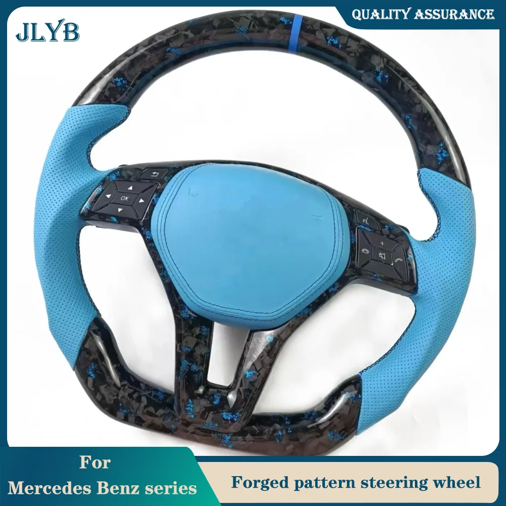 Suitable for Mercedes Benz A B C E R S G-Class W204, W218, W212, GLK207, C63, A45, 172, 212, E280 forged pattern steering wheel