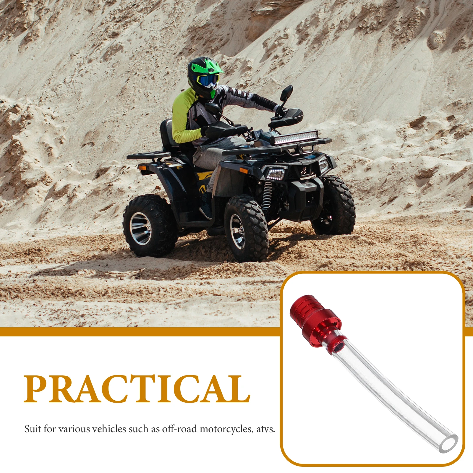 

Atv Tank Aluminum Alloy Two-Way Ventilation Pipe Cap Tube Gas Tank Hose Fuel Hose Motorcycle Fuel Vent Gas Cap