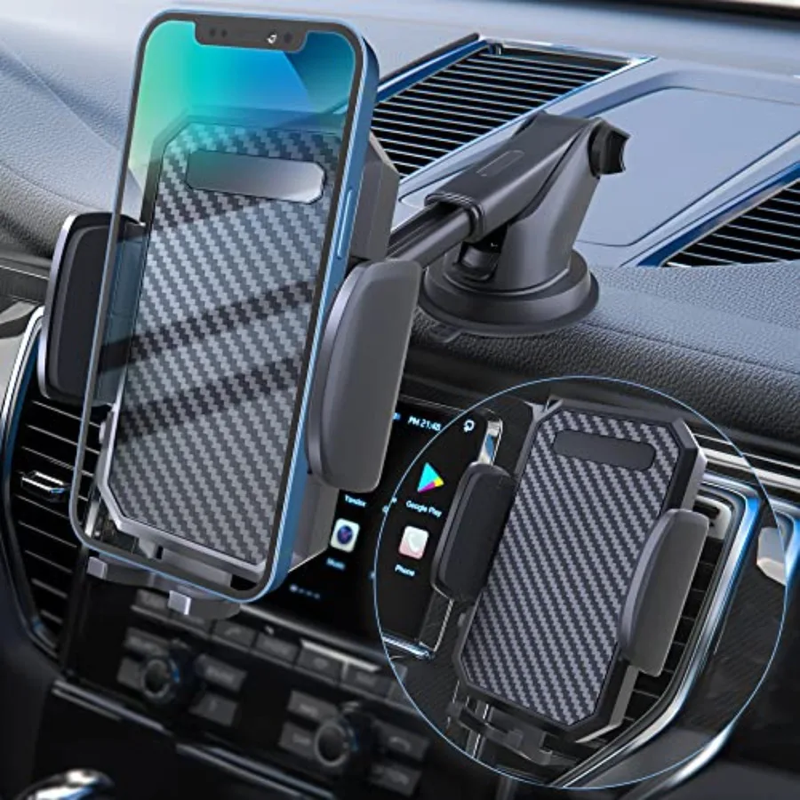 FBB Phone Mount for Car [ OffRoad Level Suction Cup Protection ] 3in1 Long Arm Suction Cup Holder Universal Cell Phone Holder M