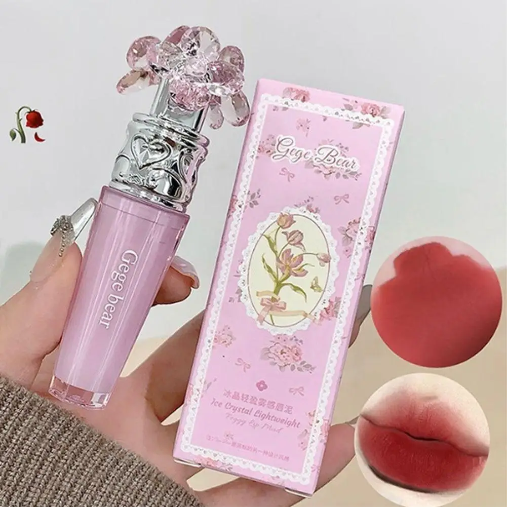 Ice Crystal Lightweight Moisturizing Lip Pencil Matte Soft Gloss Long Lasting Cream Texture Velvety Finish LipLiner Daily Makeup