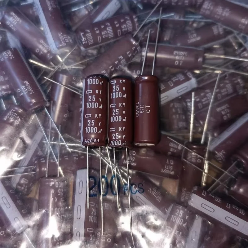 10PCS 1000UF 25V NCC Black Diamond Capacitor 25V 1000UF