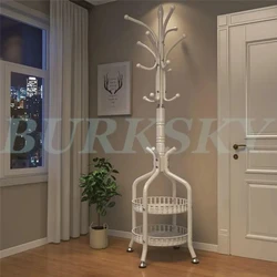 Metal Hanger Coat Rack Freestanding 16 Hooks Standing Coat Rack Floor clothes hanger Coat Shelves Shelf Entrance Hall Furniture