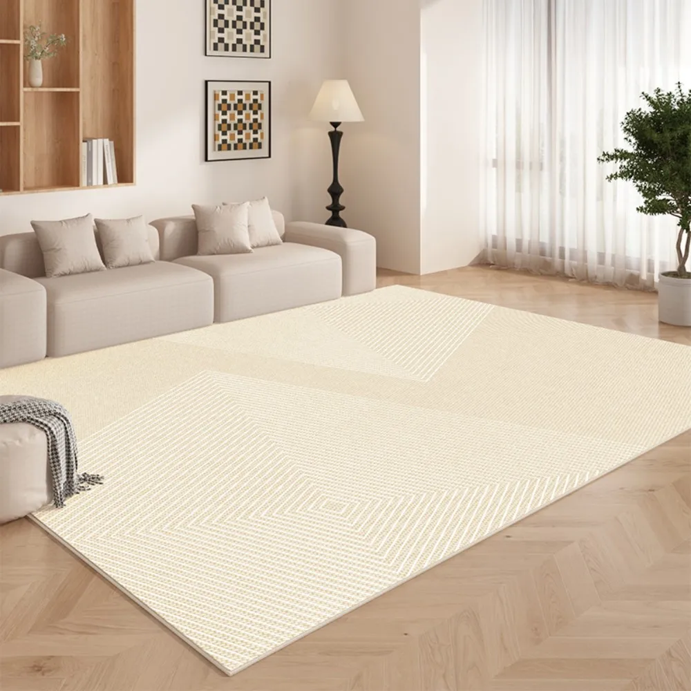 VIKAMA Scandinavian Modern Minimalist Living Room  Bedroom Sofa Rug Waterproof Non Slip Comfortable Stain Resistant Home Decor