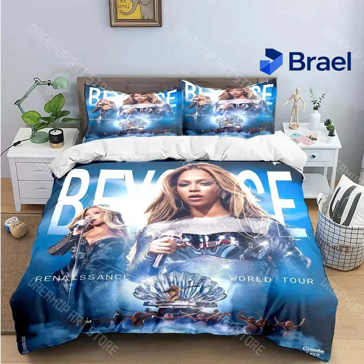Exquisite Pop Female Singer Beyonce Bedding Set Boys Girl Twin Queen King Size Duvet Cover Pillowcase Bed Boys Adult Home Textil