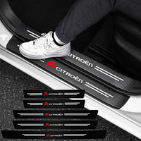 High-quality Carbon Fiber Car Door Sill Protector Sticker For Citroen C3 C4 C5 C1 C2 Berlingo Grand Picasso Jumper Saxo Jumpy C8