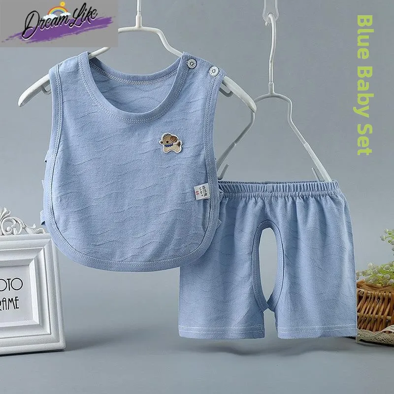 

Летний комбинезон-нагрудник из чистого хлопка для малышей, дышащая и комфортная детская одежда из марли