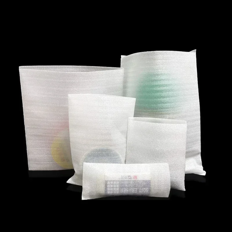 100pcs Pearl Cotton Foam Bag Waterproof Laminated Film Express Transport Packaging Fragile Articles Cosmetics Anti Fall Pack