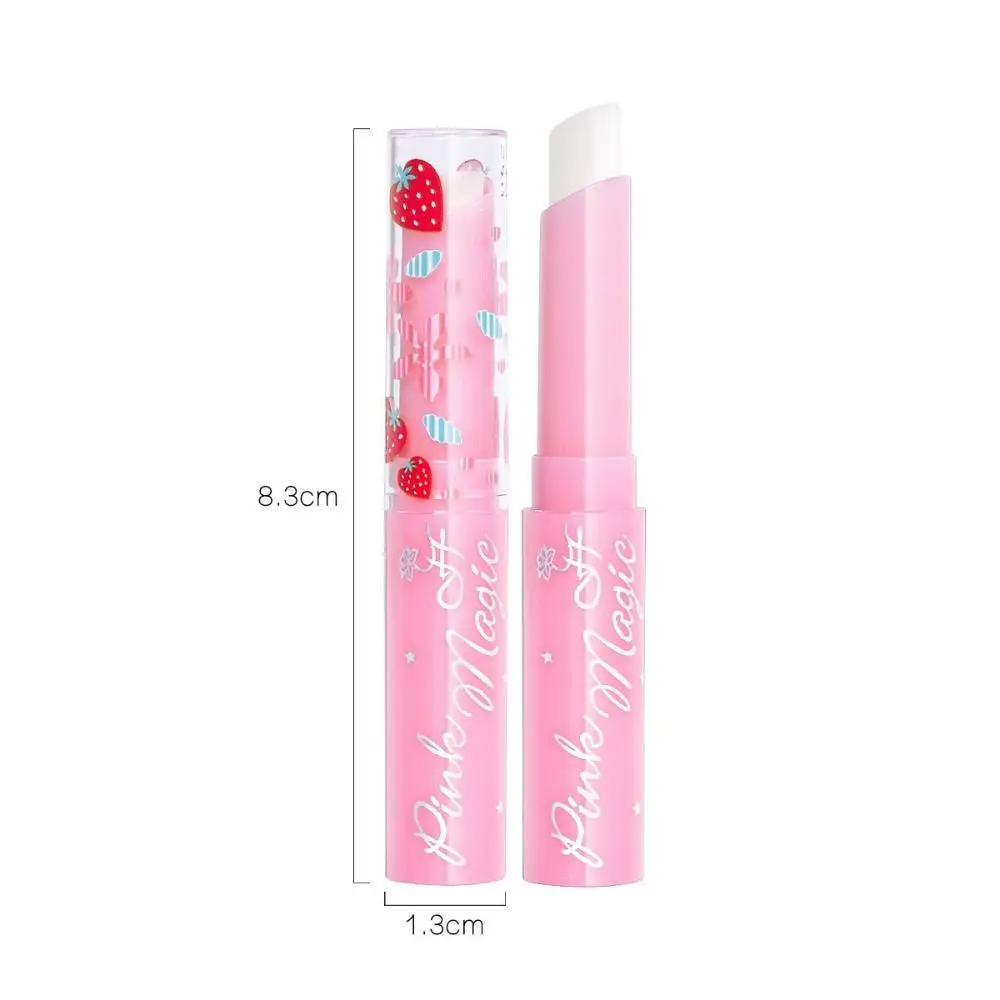 Strawberry Warm Change Lipbalm Moisture Moisturising Colour Color Changing Lipstick Makeup Nourishing Lipstick Lip Balm