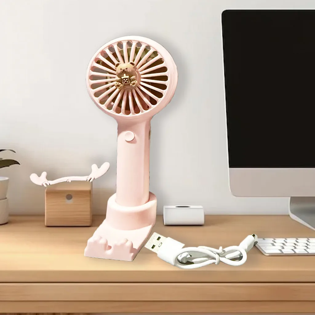 Portable mini fan with dual speed