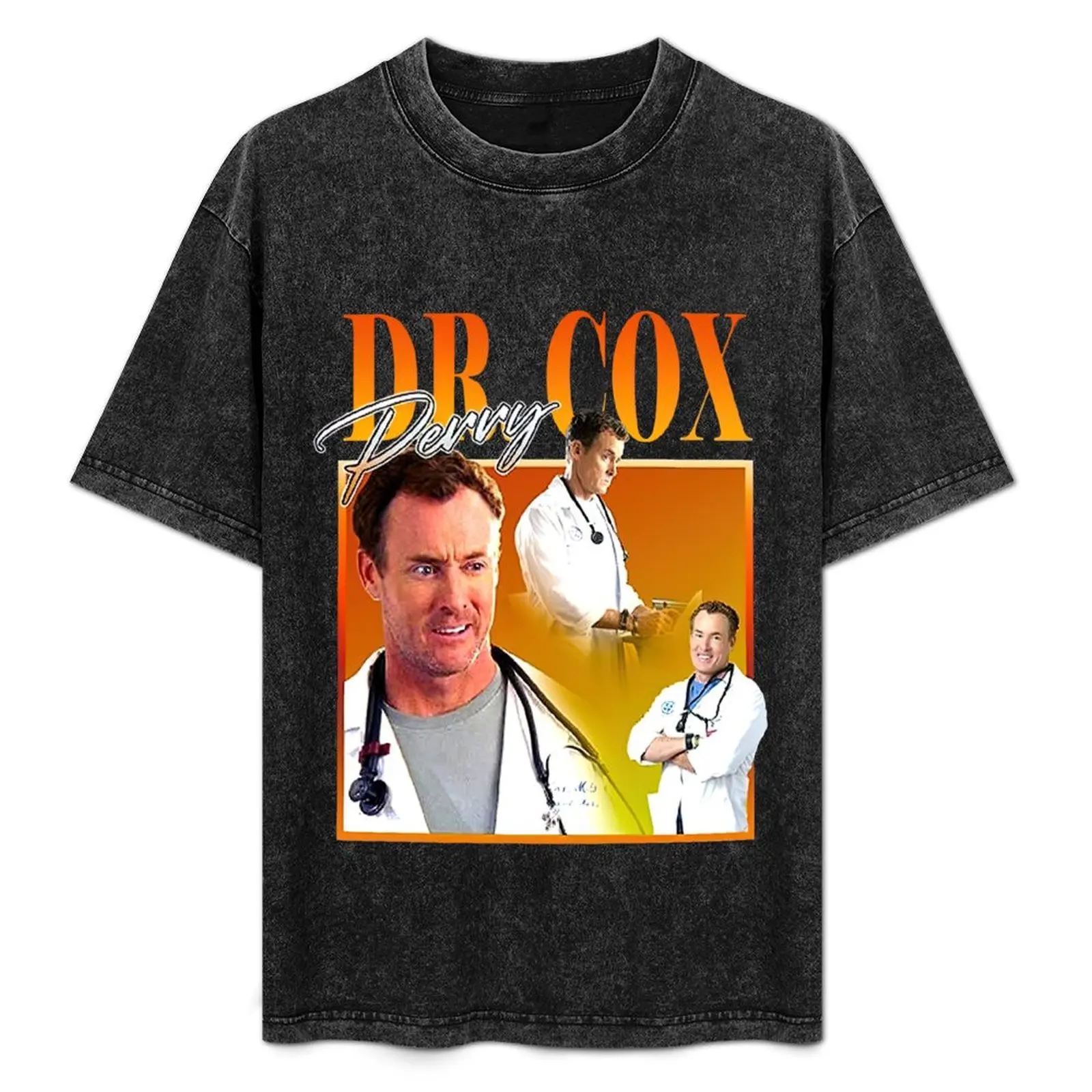 DR PERRY COX Homage , Baggy Boyfriend Tee, футболка Doctor Cox From Scrubs, одежда в стиле хиппи, рубашки, однотонные футболки с графикой для мужчин