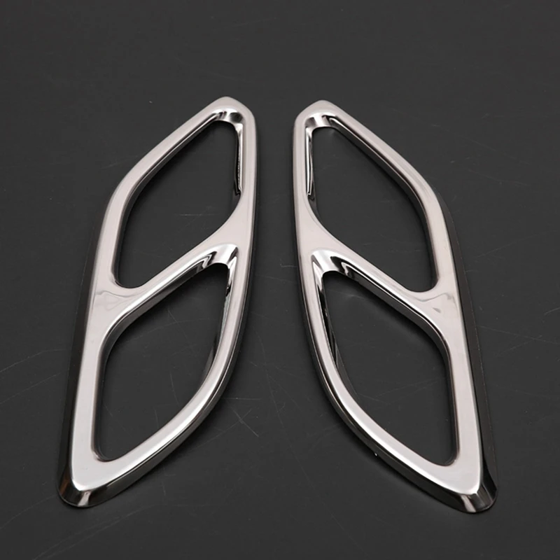 Exhaust Pipe Tail Cover Trim Tail Troat Decorative Frame For Benz CLA-Class C118 W118 CLA180 200 220 250 260 2020-2023