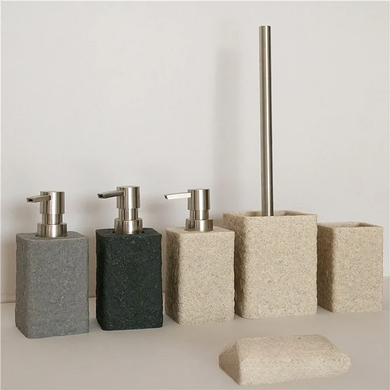 Bathroom wash set, tooth cup light luxury bathroom supplies, washbasin tray