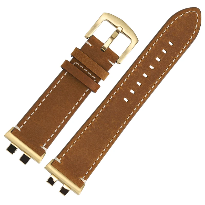 حزام ساعة من جلد البقر لساعة كاسيو GMW-B5000 GM-B2100 MRG-B5000 مع محول حزام جلد العجل العتيق