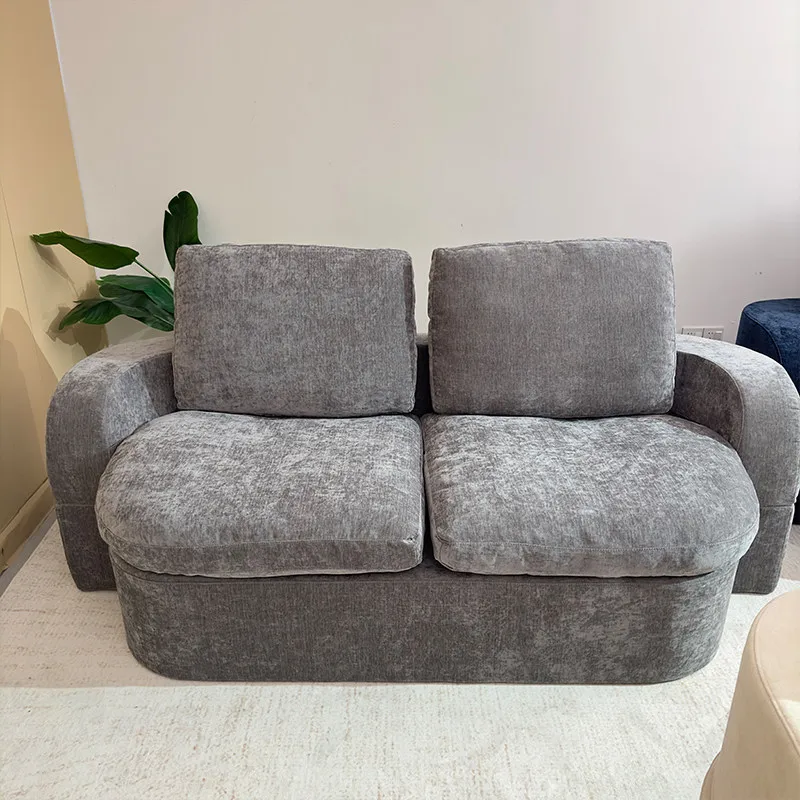 Luxury 3 Seater Living Room Sofas Aesthetic Brown Bedroom Lounge Compressed Sofa Loveseat Sleeper Divano Moderno Furniture Home