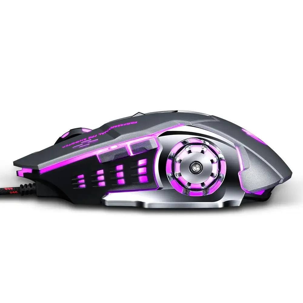 Silent Gaming Mouse 8D 3200DPI Adjustable Wired Optical LED Computer Mouse For PC Gamer Laptop Dota 2 Fortnite pc gaming