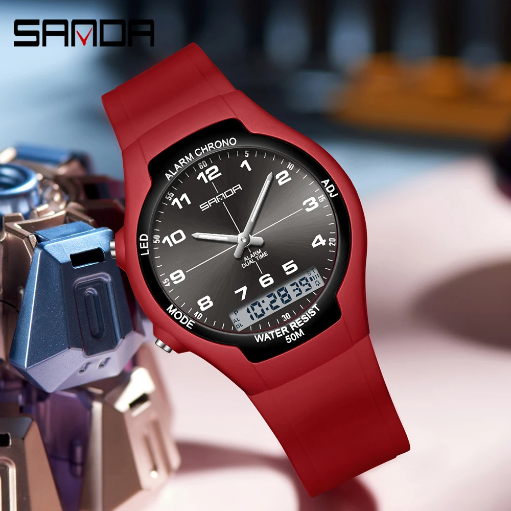 OFNS 7200 الأعمال الرياضة في الهواء الطلق ساعة نسائية إلكترونية LED ساعة رقمية عسكرية مقاوم للماء ساعة Relogio Masculino