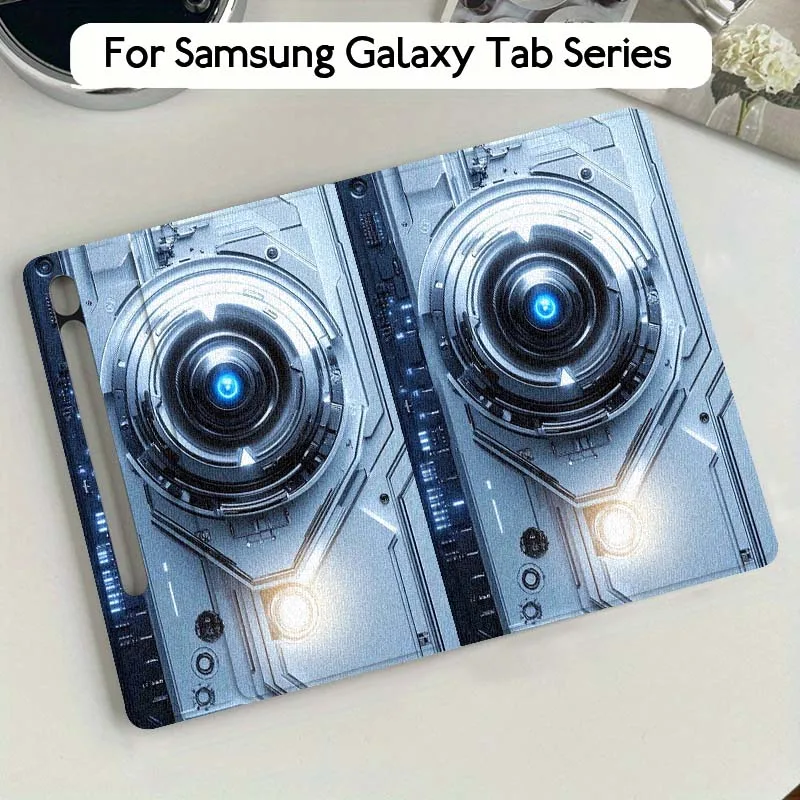 

Carbon Fiber Luxury Machine For Samsung Galaxy Tab S9 S10 S6 S7 S8 FE Plus Lite Inch Foldable Cover Tablet Case