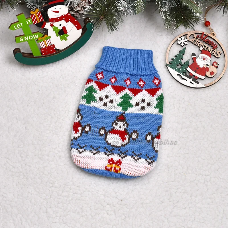 Small Cat Dog Sweater Pullover Winter Dog Clothes for Small Dogs Chihuahua Yorkies Puppy Jacket Pet Clothing Christmas