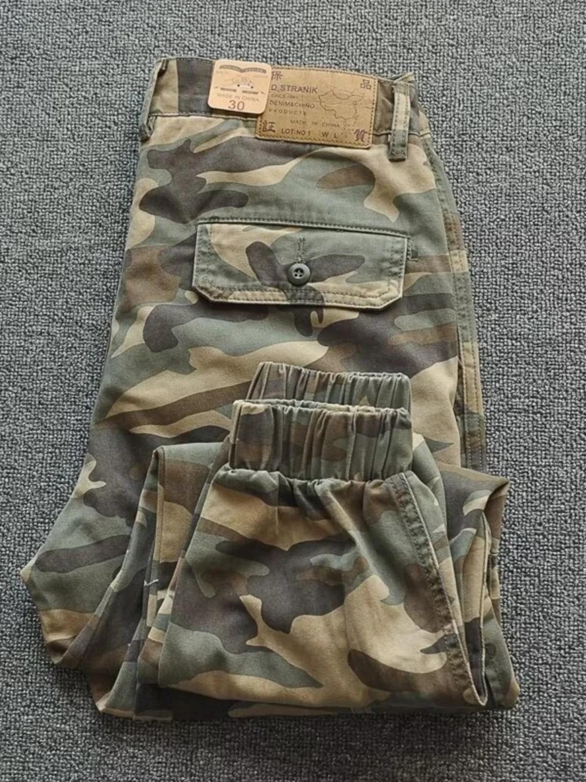 

Hard Workwear Pants Men's American Retro Casual Outdoor Tactical Camouflage Pants Loose Fit Cotton Fabric