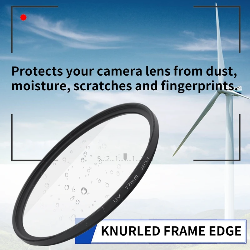 (NEW) 77Mm UV Ultra-Violet Filter Lens For Canon Nikon DSLR Camera