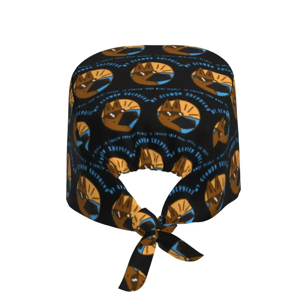 My German Shepherd Dog Is Cooler Scrub Hat Doctor Working Surgical Cap Men Women Adjustable Nursing Caps for Dentist