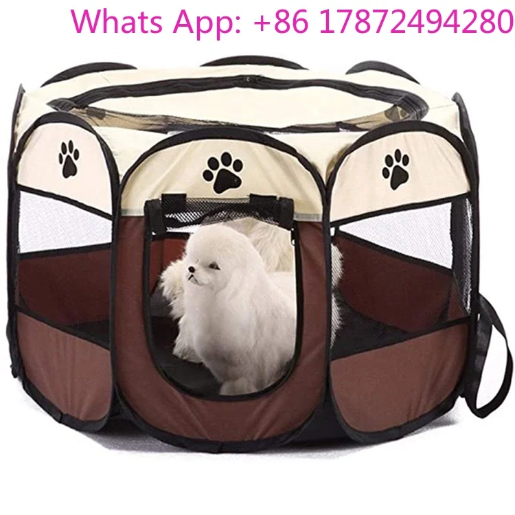 Pet Playpen | Foldable Portable | Washable Oxford Fabric | Dog House Cage