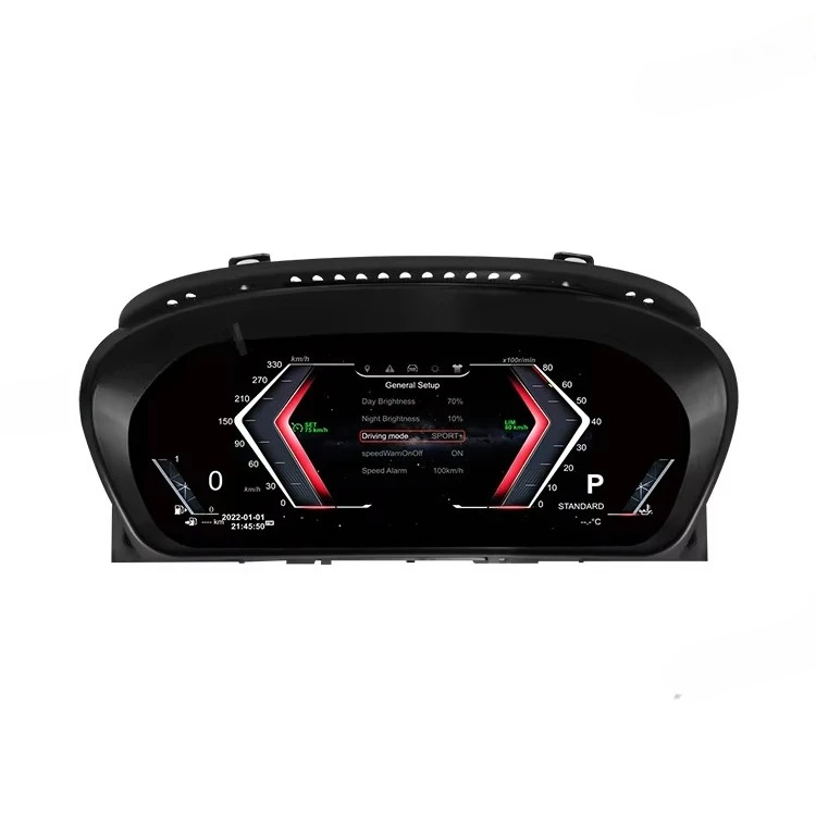 1920*720HD LCD Screen Digital Instrument Cluster Speedometer for 5 6 Series E60 E61 E63 E64 CCC CIC Dashboard Fuel Gauge