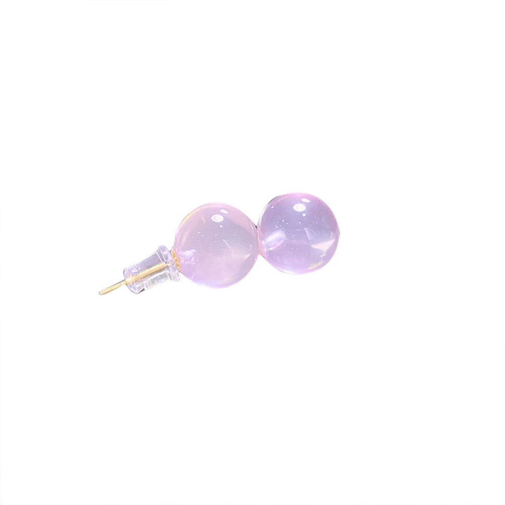 

SHILOVEM 18k Gold Natural Rose Quartz Stud Earrings New Birthday Christmas Gift Fashion Wholesale Women 11mm yze111108fj