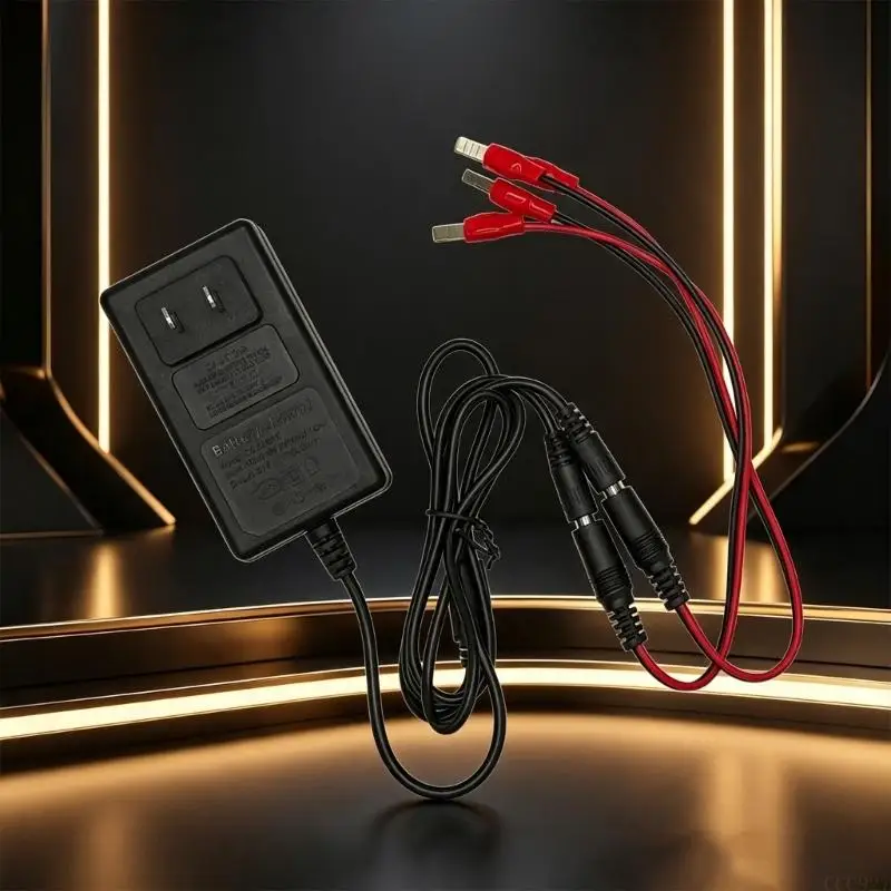 B03F 21V Wall Plugs Battery with Polarity Marked Clip Leads for Workshop Use