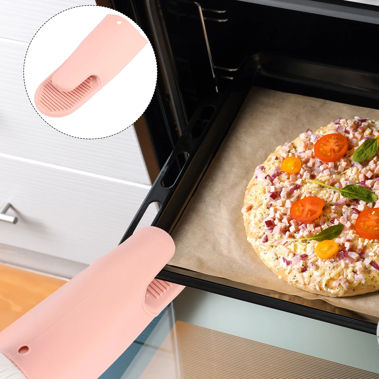 

Anti Scald Gloves Heat Insulated Baking Mitt Crusher Oven Mitts for Inner Cotton Cute Accessories Cooking