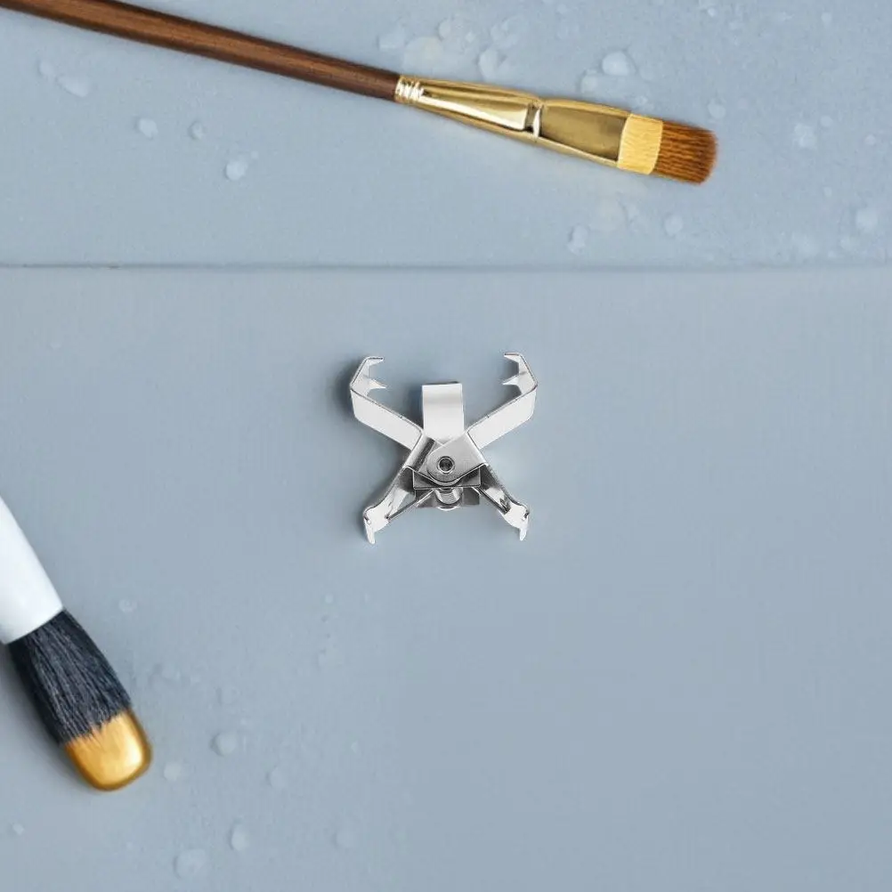 4Pcs Stainless Steel Wet Canvas Clips Metal Frame Separating Clip for Oil Painting Canvas Holder Art Frame Holder Portable