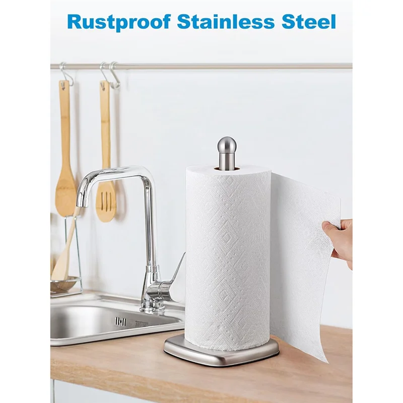 

A20F-держатель для бумажных полотенец на столешницу, стоячий кухонный держатель для рулонов с присоской, нескользящая подставка для бумажных полотенец