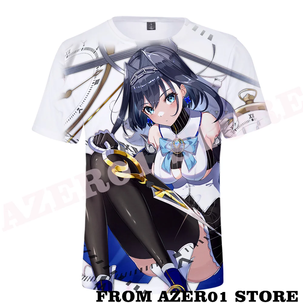 HOLOLIVE VTuber Ouro Kronii Merch Tee 3D Print T-shirt Spring Summer Men/Women Street Clothes shirt Streetwear Kawaii Tshirt