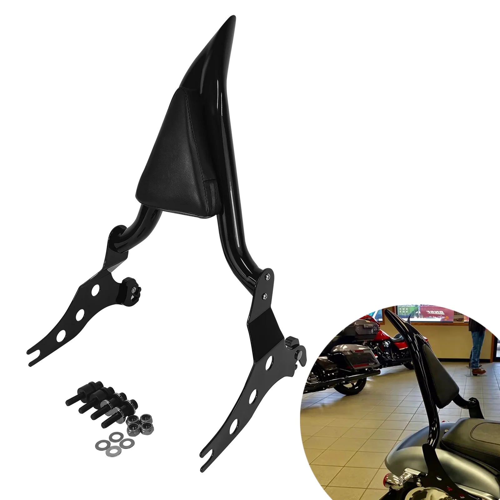 

For Harley Fat Boy FLFBS 2018-2025 Breakout 2013-2025 Motorcycles Accessories Detachable Passenger Rear Backrest Sissy Bar