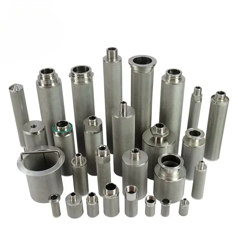 Bobbin porous powder high-temperature/pressure metal mesh sintered gold filter